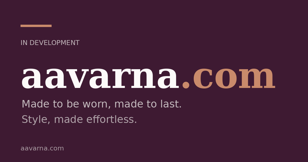 Link preview image for aavarna.com